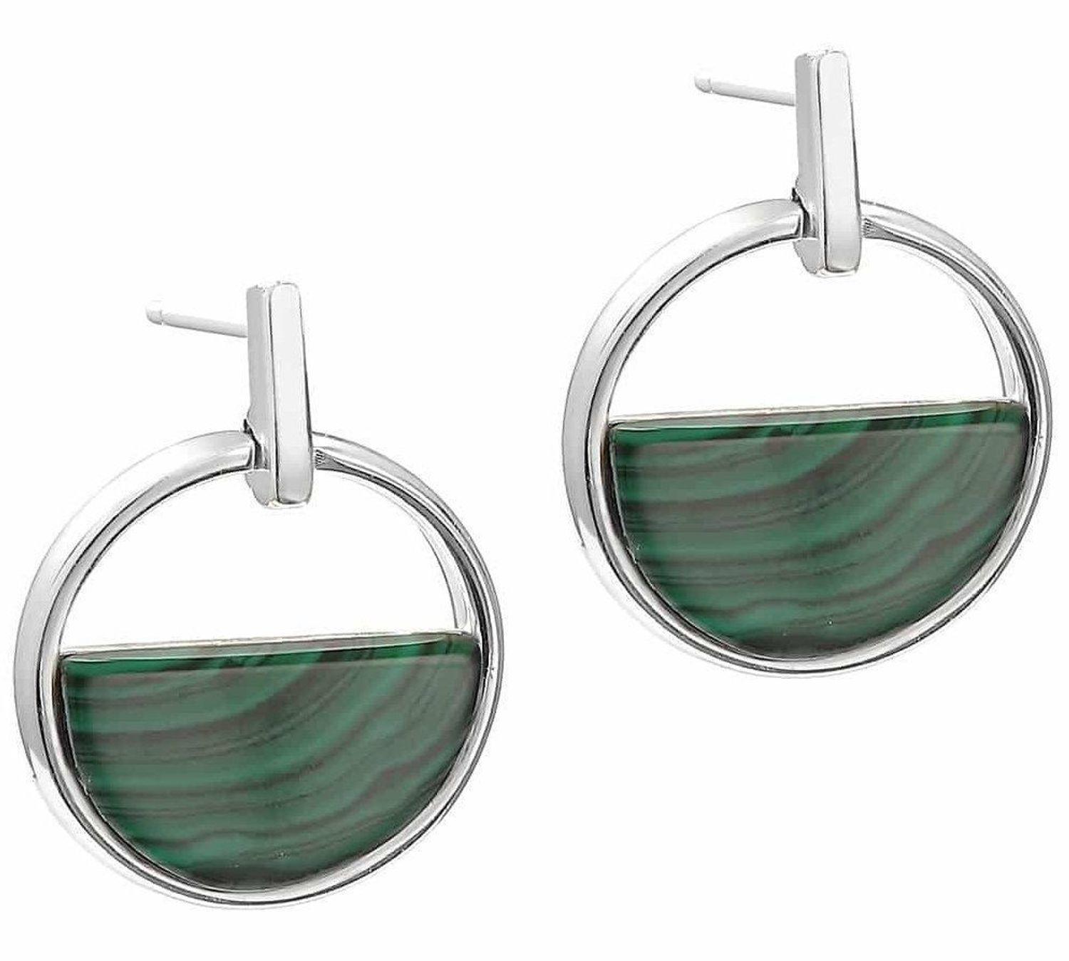 Kolczyki srebrne półksiężyce z malachitem DZK4099 MAL R. Kolczyki srebrne rodowane. Kolczyki srebrne półksiężyce. Kolczyki srebrne z malachitem. Kolczyki srebrne idealne na preze.jpg